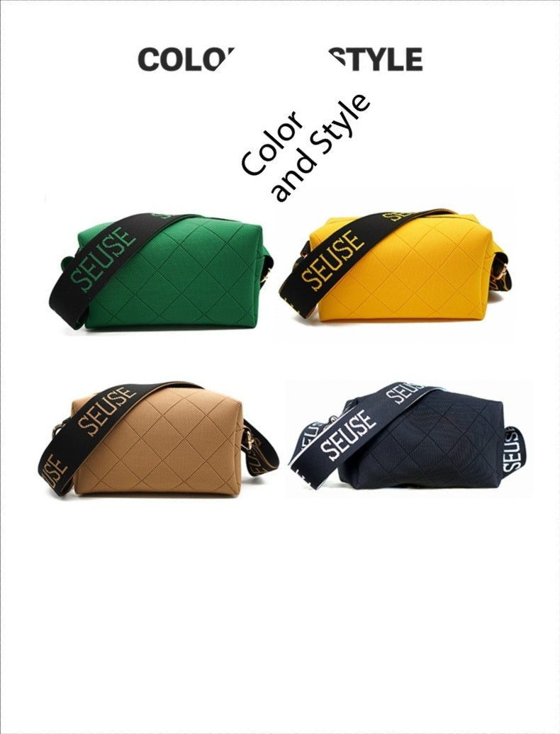 SEUSE Shoulder Bag Casual Leisure Bag High-end Woven Sports Sling Bag Fashionable