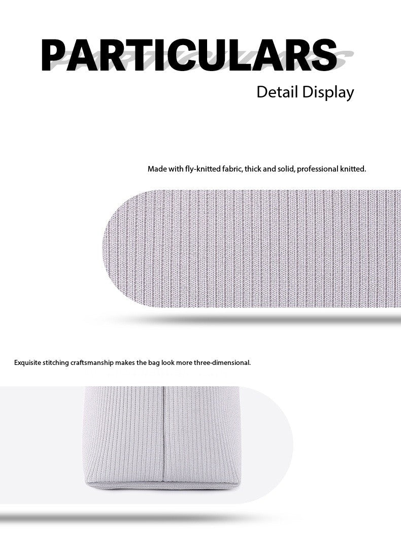 SEUSE Silver-Colored Vegetable Basket Bag Versatile, Durable, Simple Style with Elastic Closure Fabric