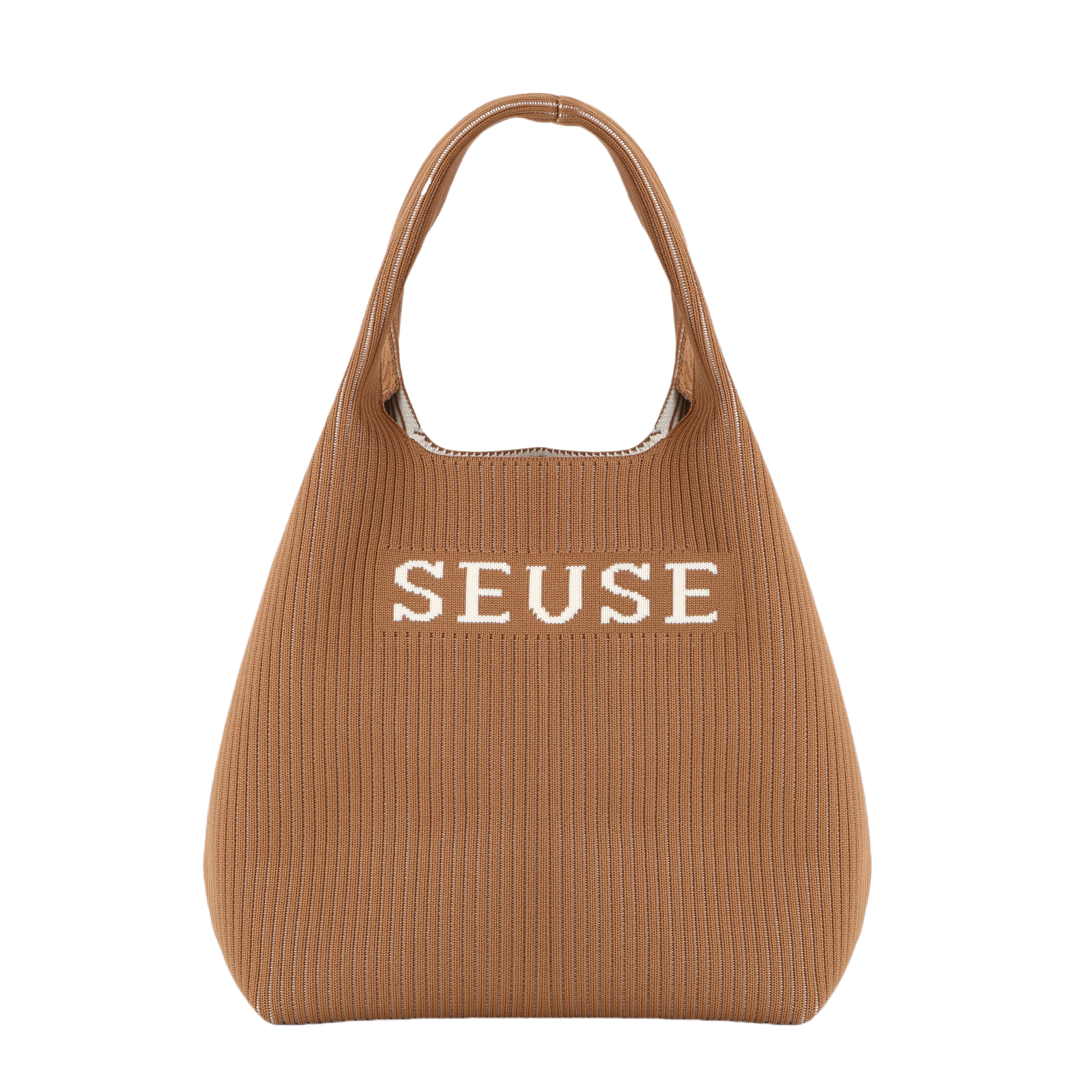 SEUSE Silver-Colored Vegetable Basket Bag Versatile, Durable, Simple Style with Elastic Closure Fabric