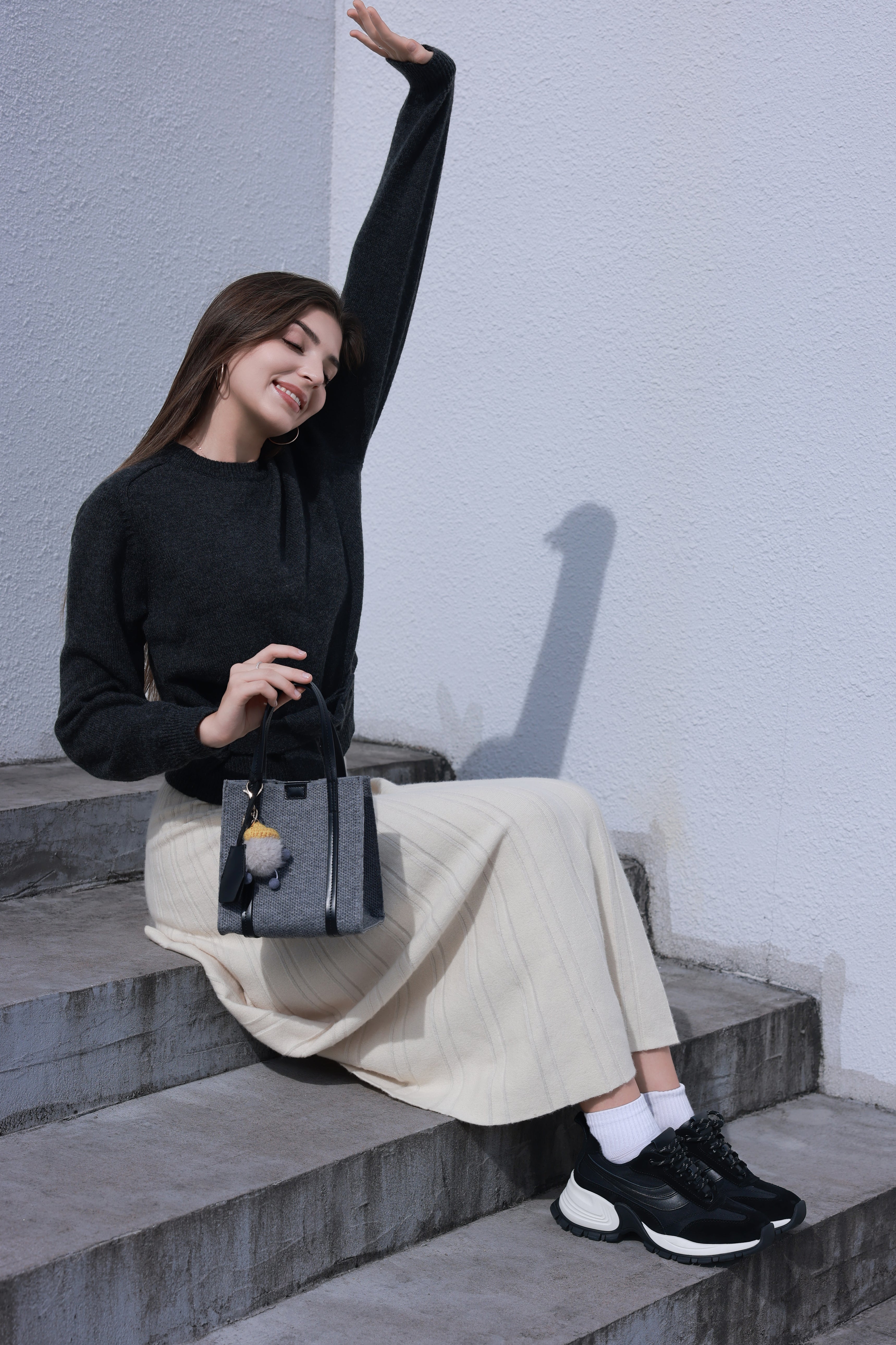 SEUSE woven leather mini handbag